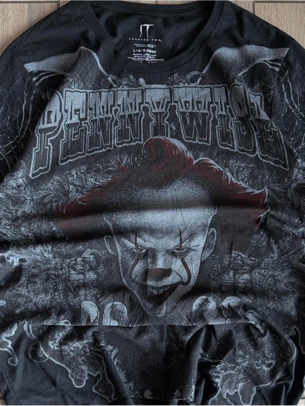 Universal Black Graphic Pennywise Short Sleeve Tee